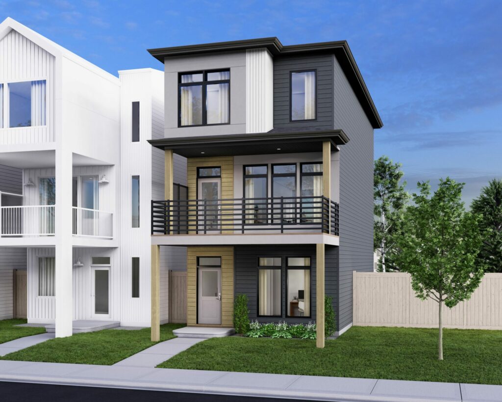 Exterior of Career 3-Storey 18 – 7539 Klapstein Link SW
