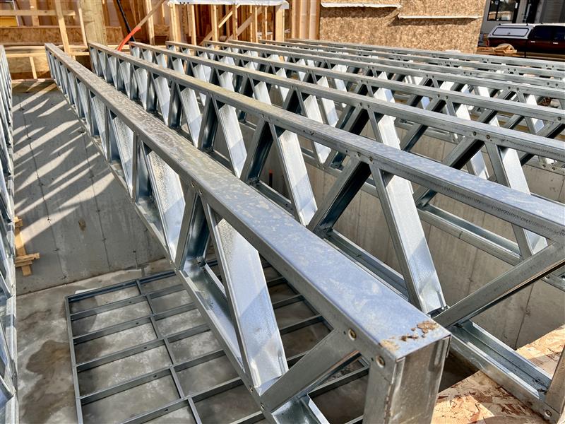 Precision-engineered steel frame construction system used by Cantiro Homes