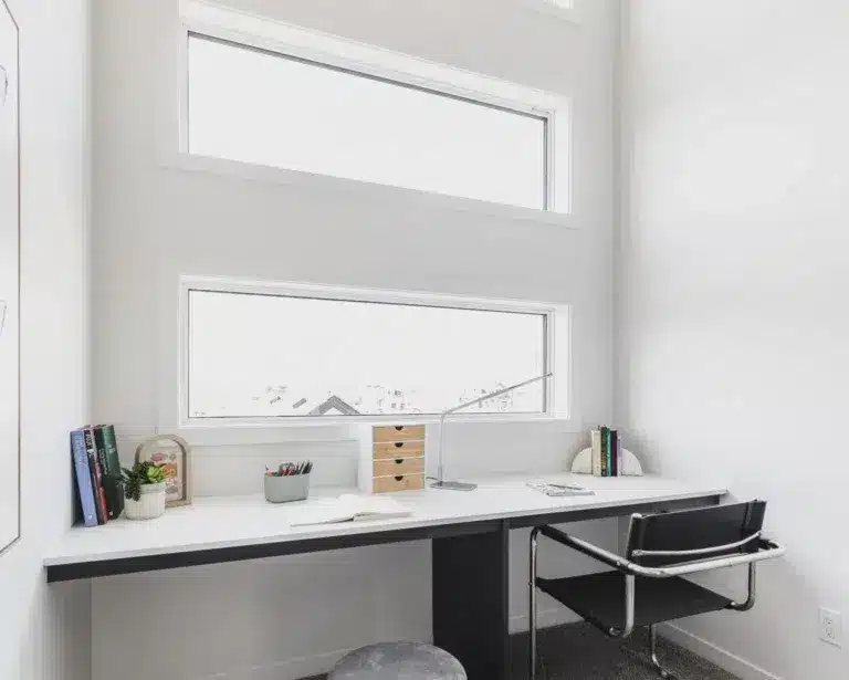Dedicated home office space in Rosenthal homes for sale Edmonton designed for modern work‑from‑home lifestyles
