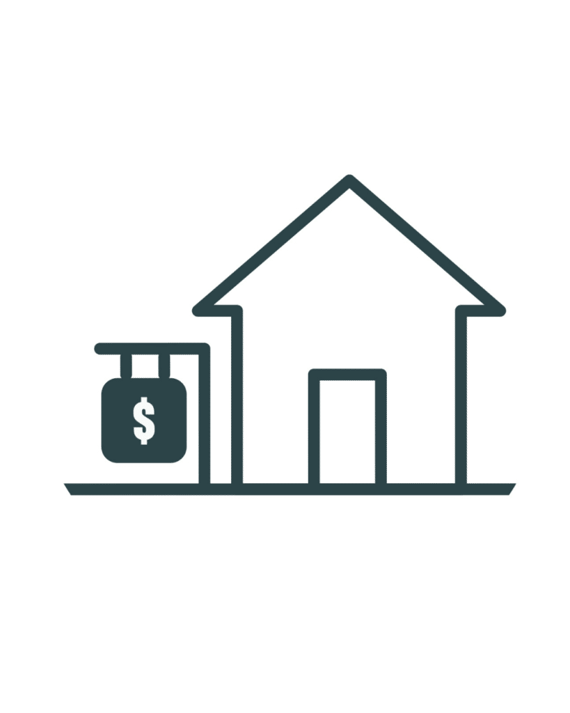 Icon representing home affordability and pricing in home construction Edmonton