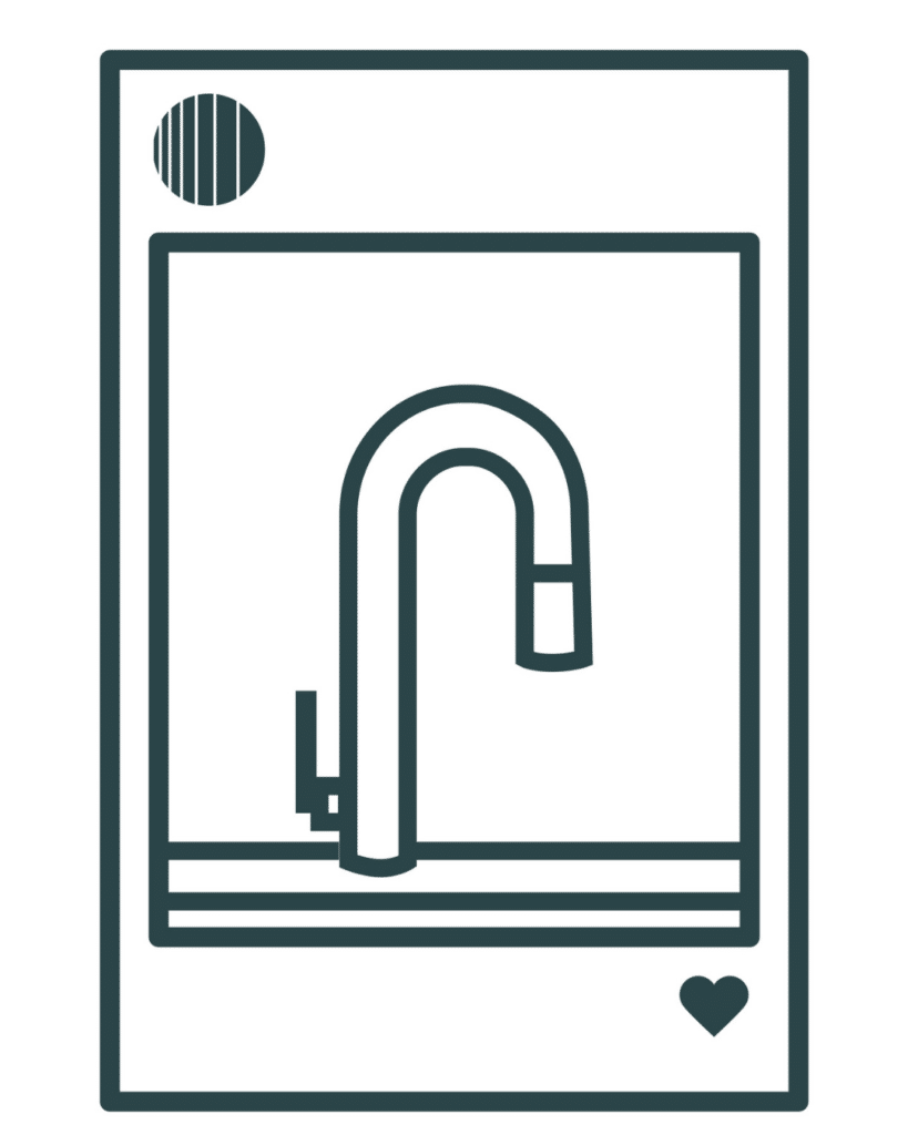 Modern kitchen sink icon symbolizing quality craftsmanship from the best home builders in Edmonton